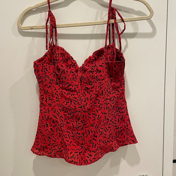 Realisation Par Ana Top "Red Squiggle" - Picture 4 of 6